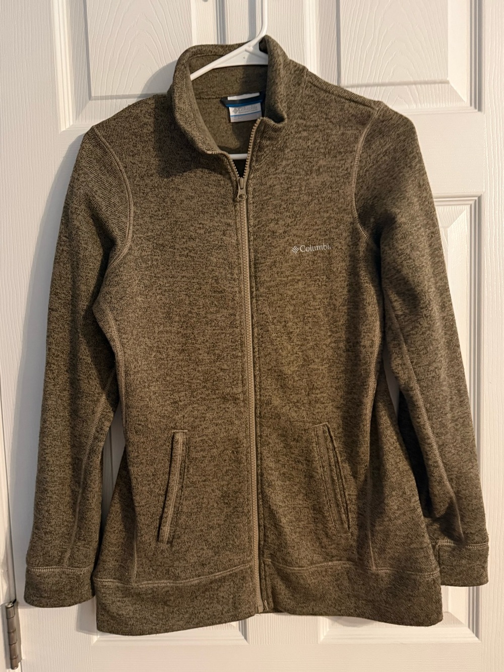 Columbia Sportswear Women's Full Zip Sweater Fleece‎ Jacket Brown Size Small